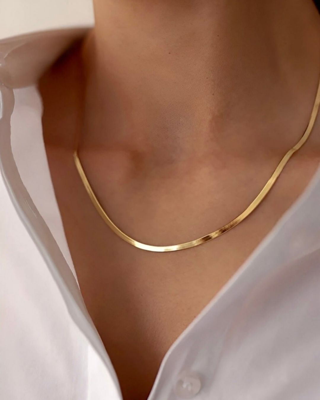 Classic Gold Flat Snake Chain