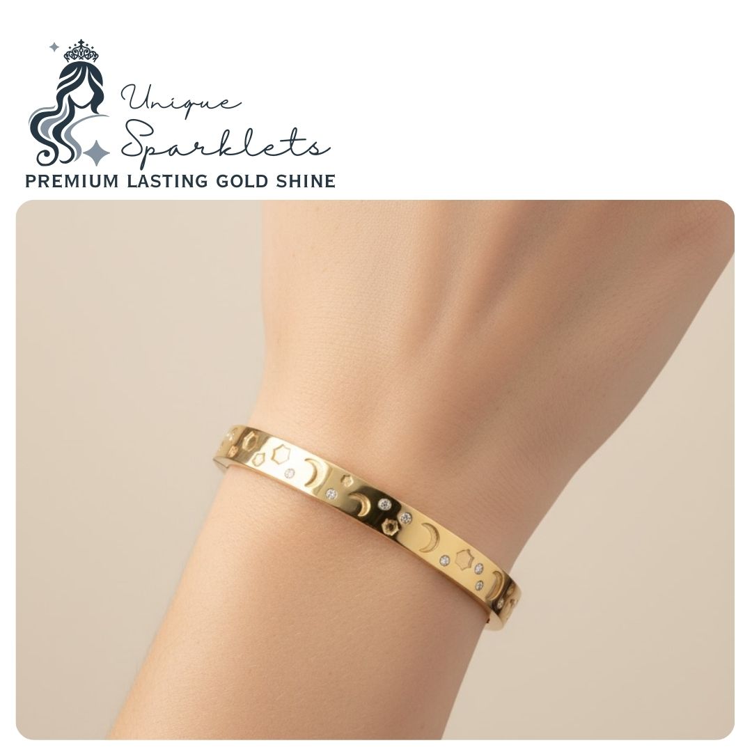 Moonlight Galaxy Gold Bangle