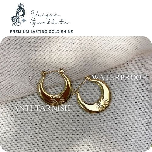 The Soleil Sunburst Hoops