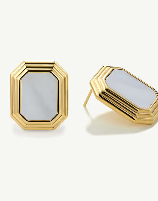 The Mother-of-Pearl Art Deco Studs