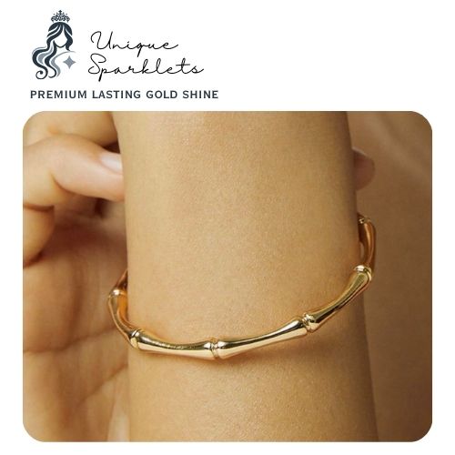 Bamboo cuff bangle
