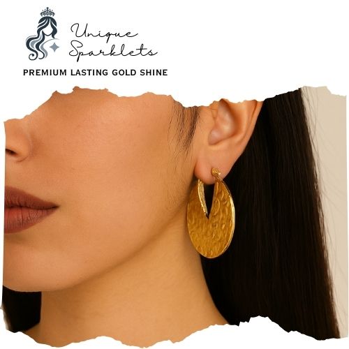 Textured Sun Coin Studs