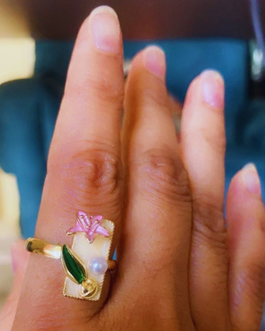 Lily Pad Blossom Ring