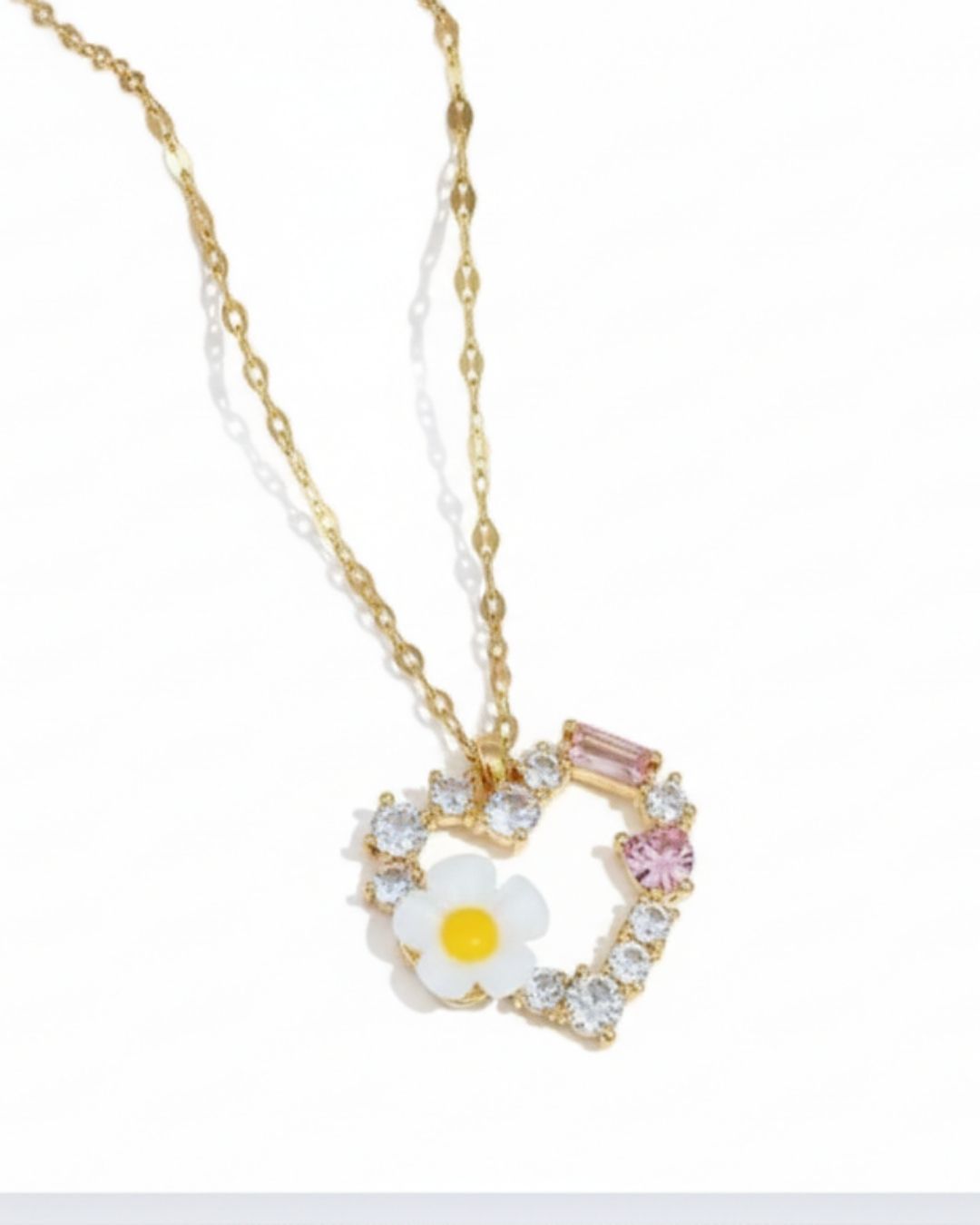 Flower Heart Pendent