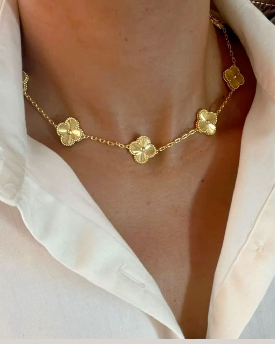 Gold Cuff Necklace