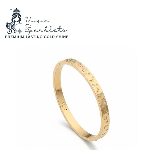 Moonlight Galaxy Gold Bangle