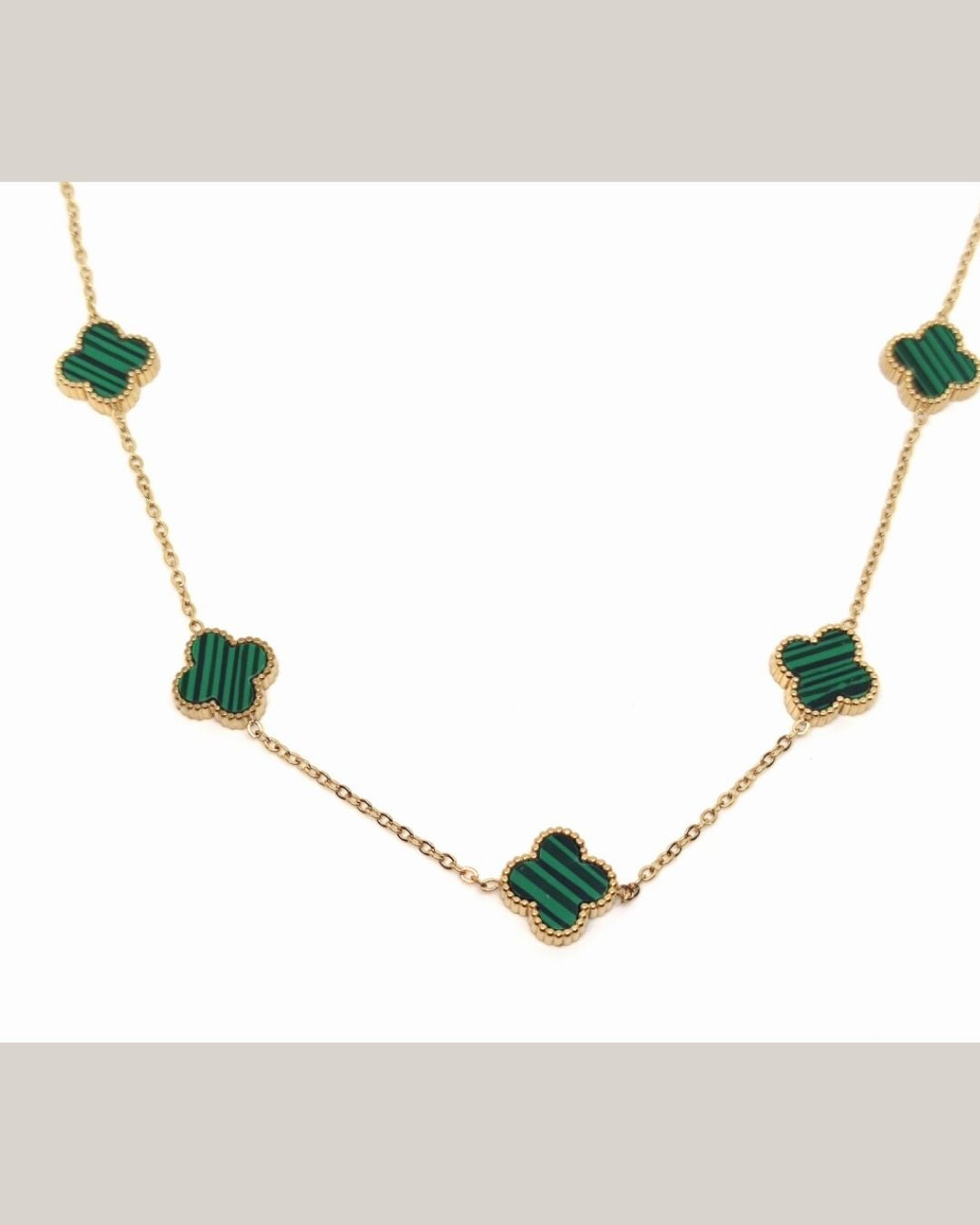 Green clover Necklace