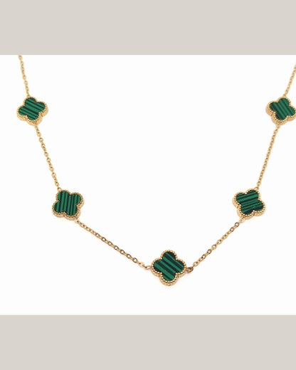 Green clover Necklace