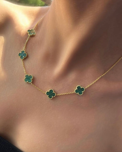 Green clover Necklace