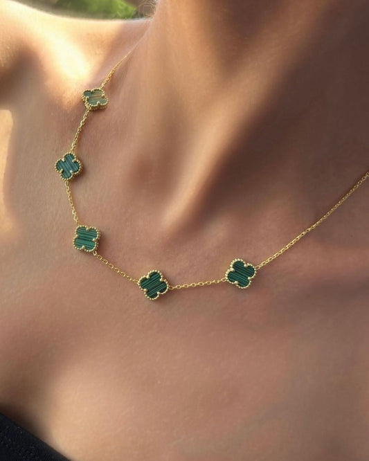 Green clover Necklace