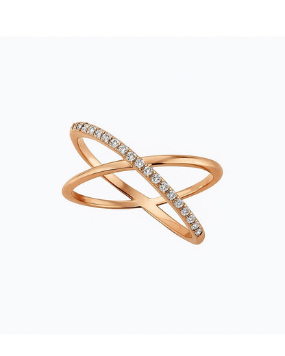 Gold Infinity Sparkle Ring