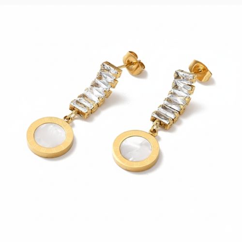 Crystal Roman Halo Drop Earrings