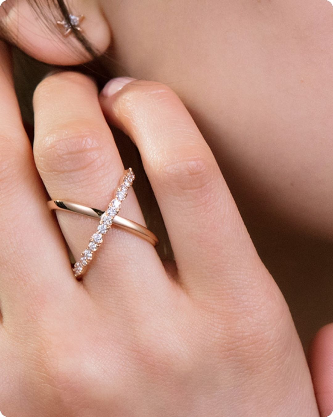 Gold Infinity Sparkle Ring