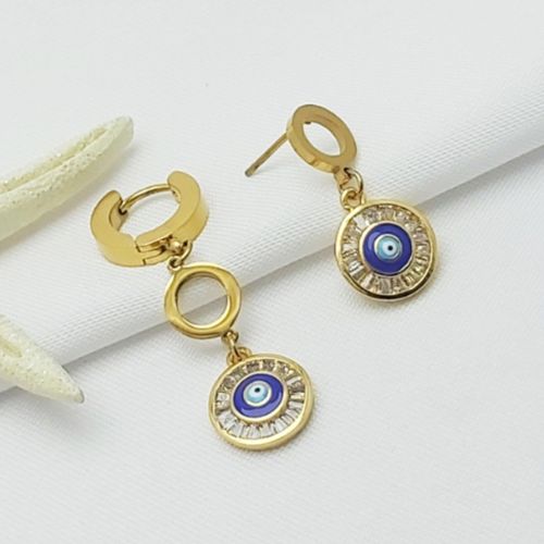 Evil Eye Dangle Huggies.