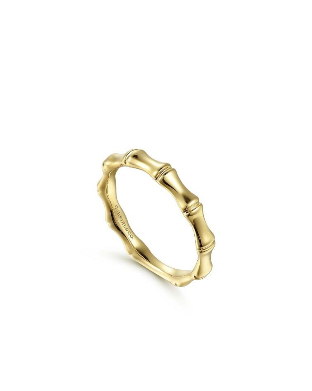 Gold Bamboo Stackable Ring