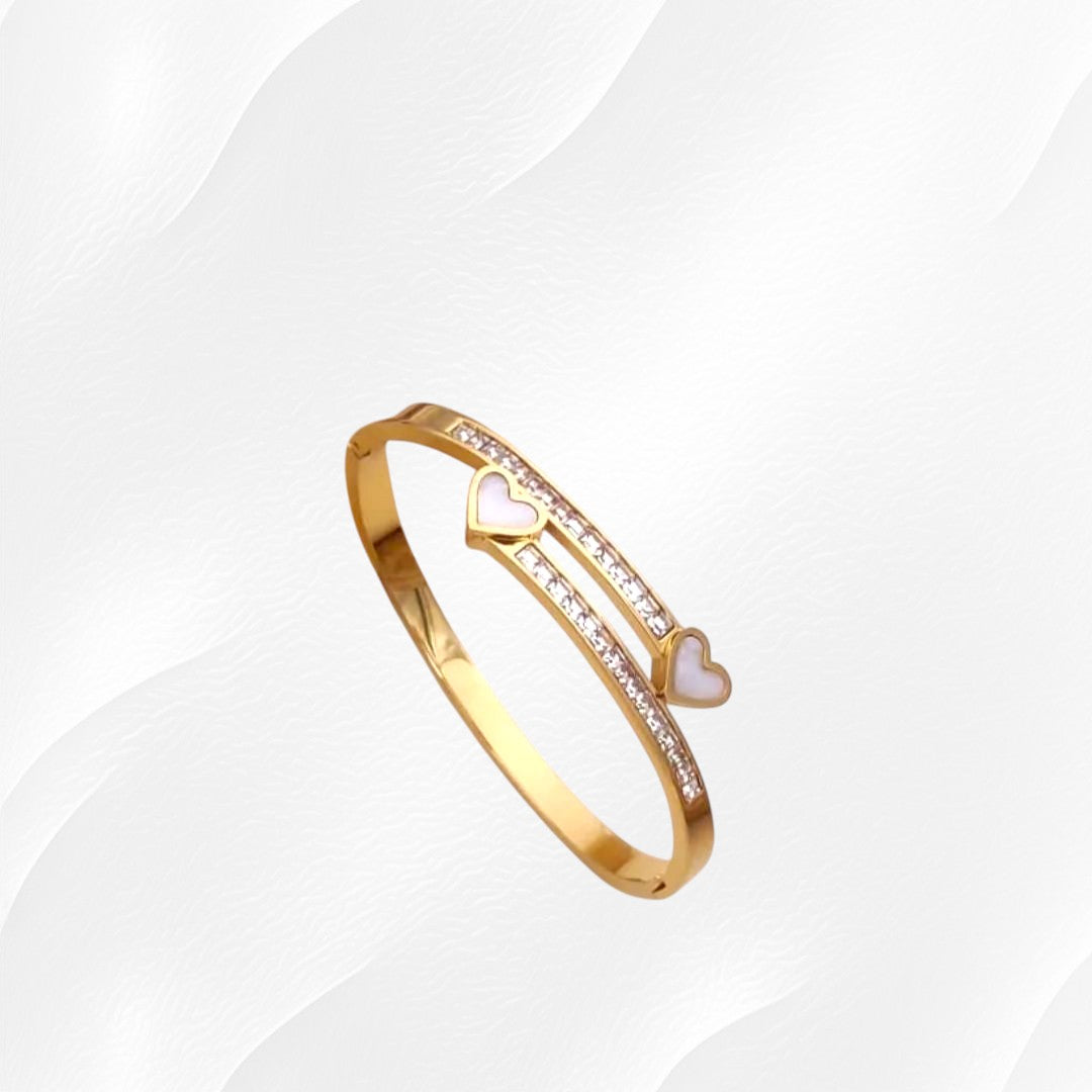 "Twin Hearts" Parallel Cuff