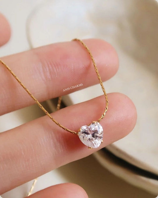 The Heart Solitaire Necklace