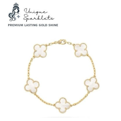 White clover chain bracelet