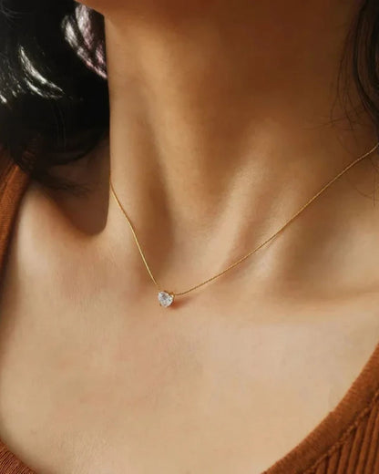 The Heart Solitaire Necklace