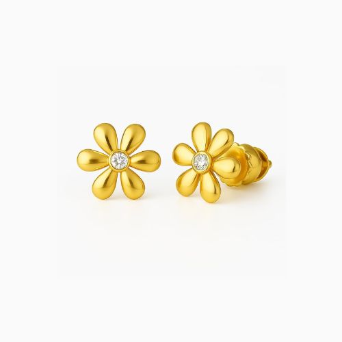 Gold Daisy Stud
