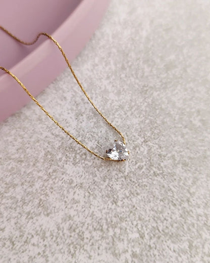 The Heart Solitaire Necklace