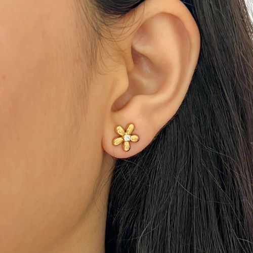 Gold Daisy Stud