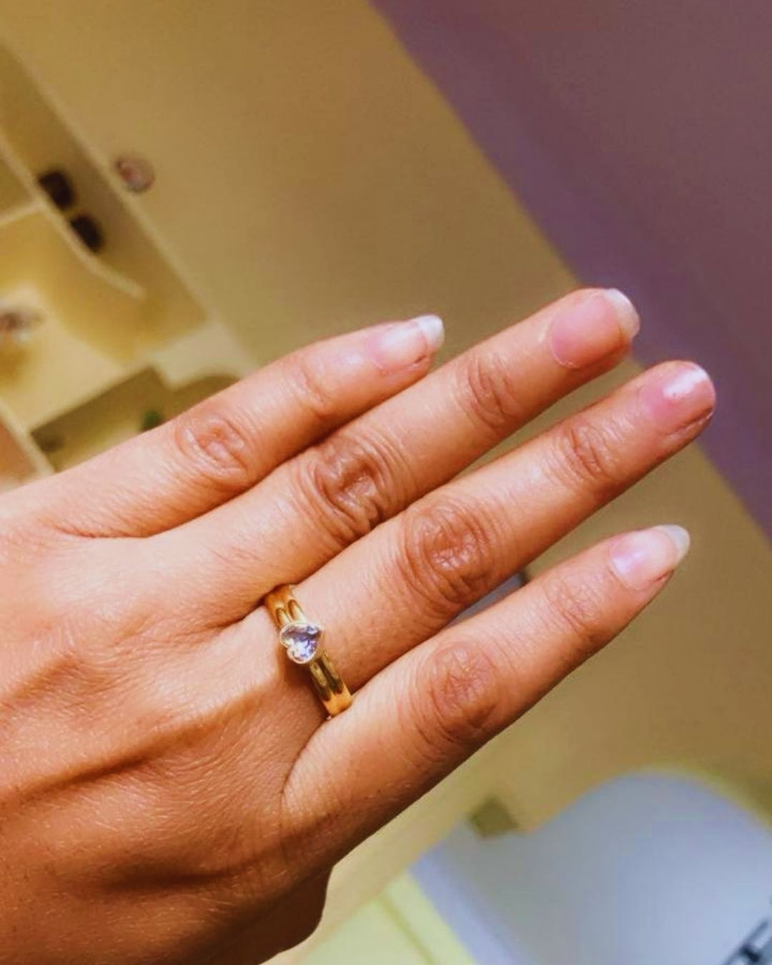Set Heart Solitaire Ring