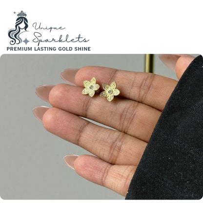 Golden Bloom Studs