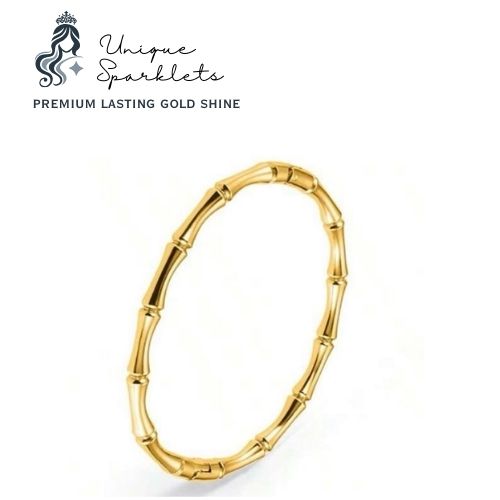 Bamboo cuff bangle
