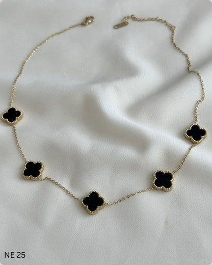 Black Cuff Necklace