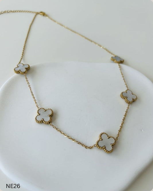 White Clover Necklace