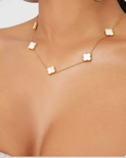 White Clover Necklace