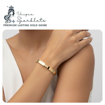 Diamond-Accent Bar Bangle