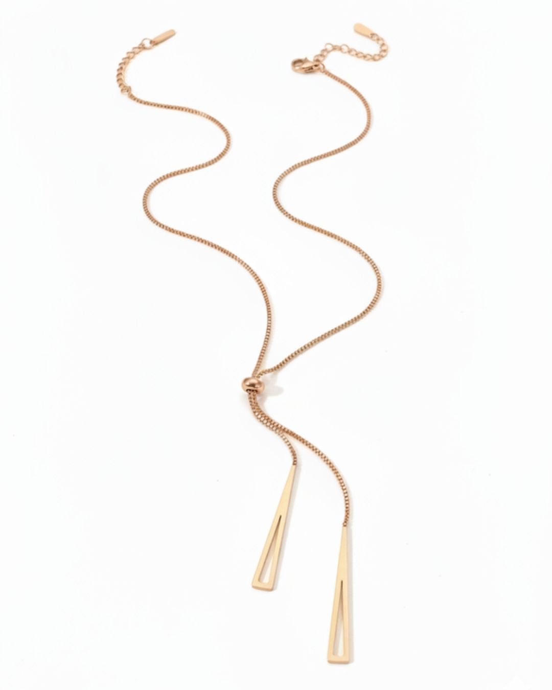 Linear Angles Adjustable Necklace