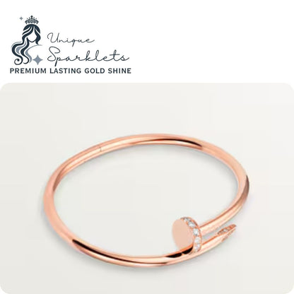 The Diamond-Accented Nail Bangle