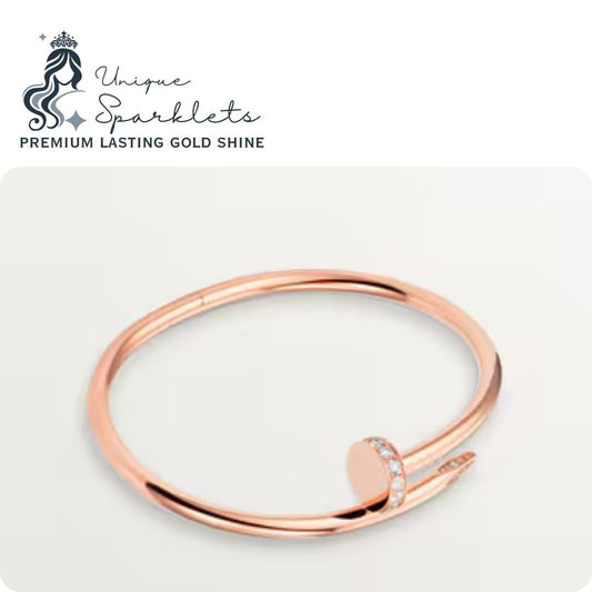 The Diamond-Accented Nail Bangle
