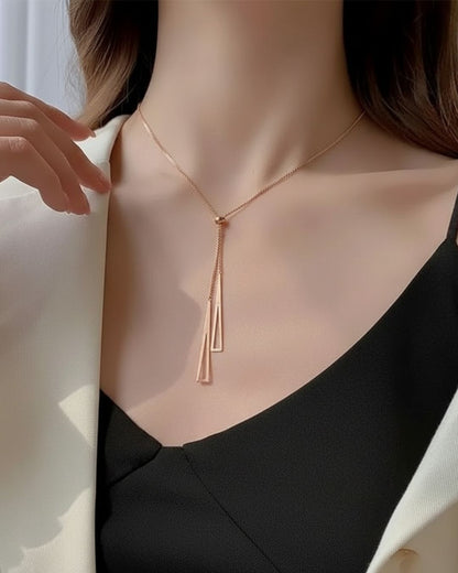 Linear Angles Adjustable Necklace
