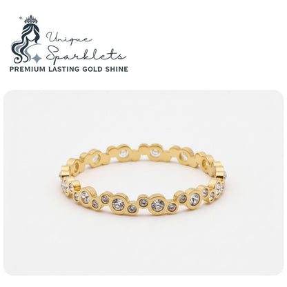 The Golden "Bubble" Eternity Bangle