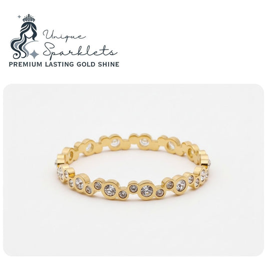 The Golden "Bubble" Eternity Bangle