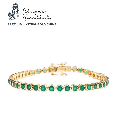 Green studded bracelet
