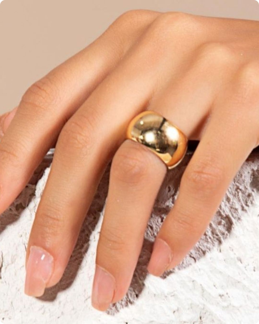 Gold Dome Ring
