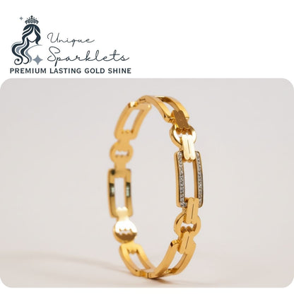 The "Industrial Luxe" Openwork Cuff