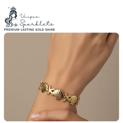 Sea Breeze Shell & Starfish Bracelet