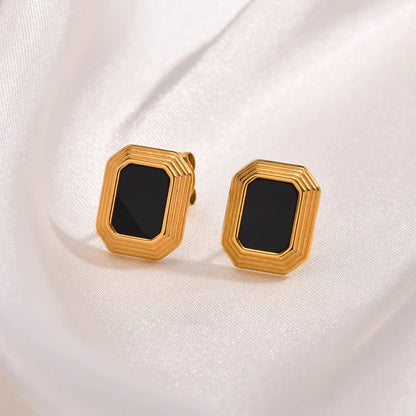 The "Noir" Octagonal Studs