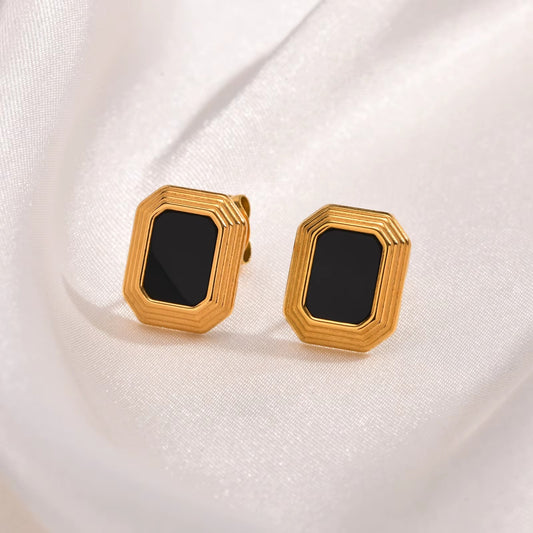 The "Noir" Octagonal Studs